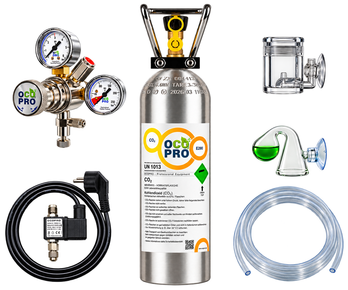 Aquarium-CO₂-Set als Produktkomposition