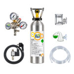 CO2 Anlage Aquarium DLX-350 Plus Komplettset mit Nachtabschaltung Mehrwegflasche