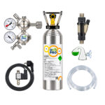 CO2 Anlage Aquarium  DBL-500 Plus Komplettset mit Nachtabschaltung und Mehrwegflasche
