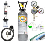 CO2 Anlage Aquarium  DLX-450 Plus Komplettset mit Nachtabschaltung und Mehrwegflasche