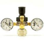 2in1 CO2 Druckminderer für Aquarien. Für Mehrweg- und Einwegflaschen mit Doppelmanometer und Feinnadelventil