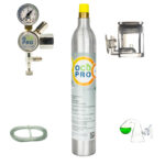 CO2 Anlage für Aquarium mit 425g Zylinder für SodaStream Flaschen o.Ä.