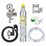 CO2 Anlage für Aquarium mit 425g Zylinder mit Nachtabschaltung für SodaStream Flaschen o.Ä.