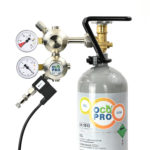 Doppelkammer CO2 Druckminderer für Aquarien mit integ. Rückschlagventil (Magnetventil)