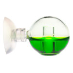 Echtglas CO2 Langzeittest "Ball" mit u. ohne Indikatorlösung