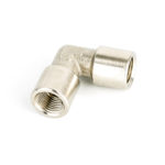 Winkelverbinder L-Stück 1/8″ mit Innengewinde | 90°| Messing vernickelt