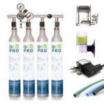 CO2 Anlage für bis zu 2 bzw. 4 SodaStream Zylindern 425g/450g Komplettset